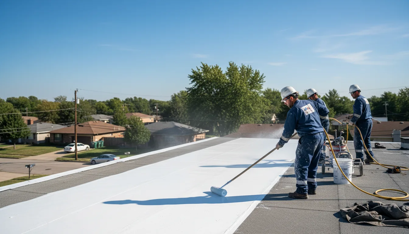 Commercial roof coating in Hildebran, NC near me
